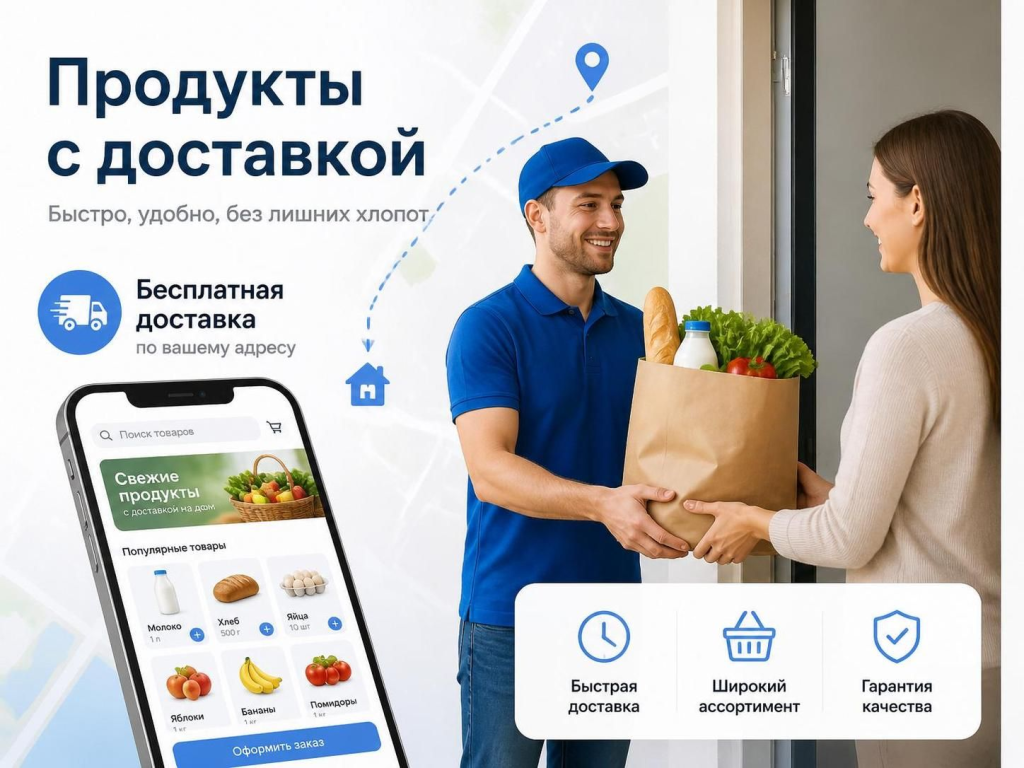Бесплатная доставка на дом в интернет-магазине Глобус