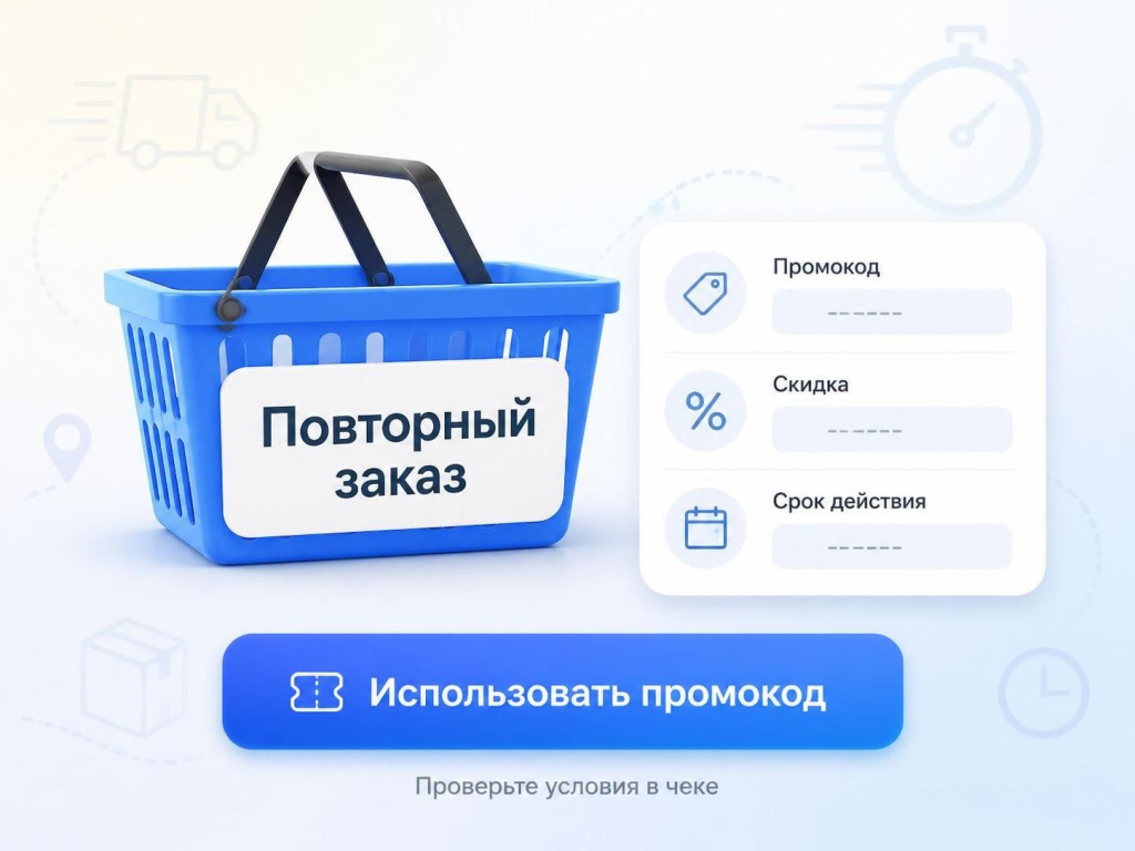 Промокоды на повторные заказы в Глобус