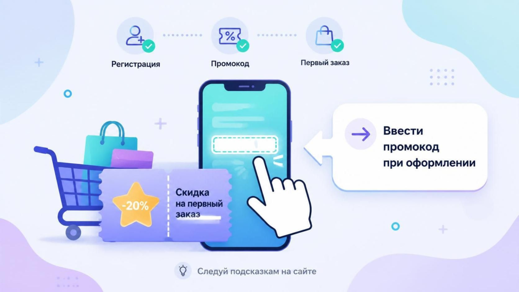 Скидка на первый заказ в интернет-магазине Нонтон