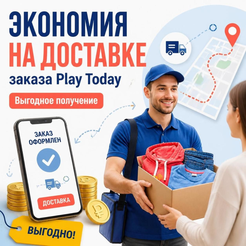 Экономия на доставке заказа Play Today