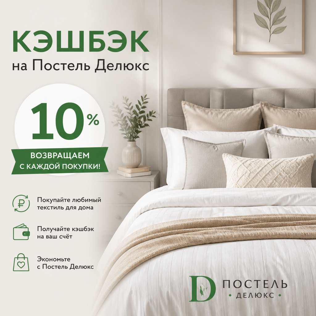Кэшбэк на Постель Делюкс