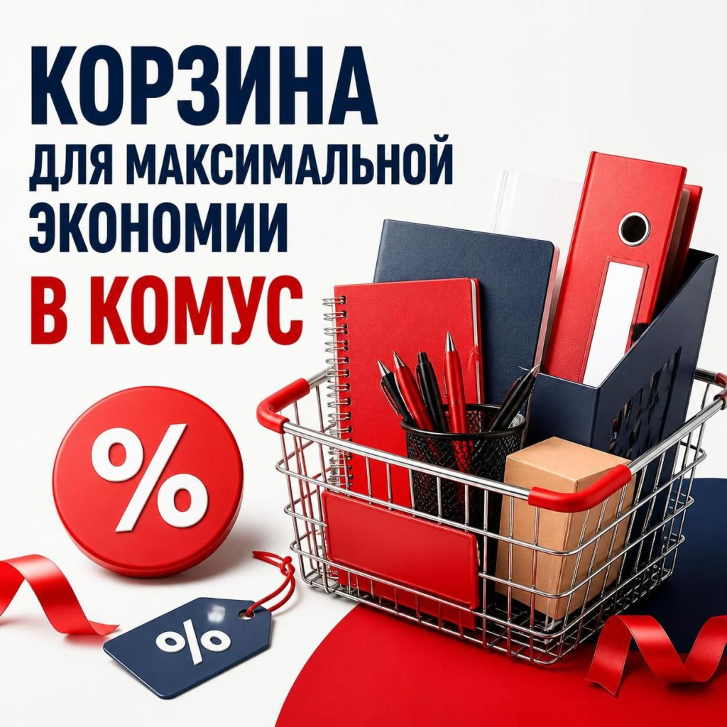 Корзина для максимальной экономии в Комус