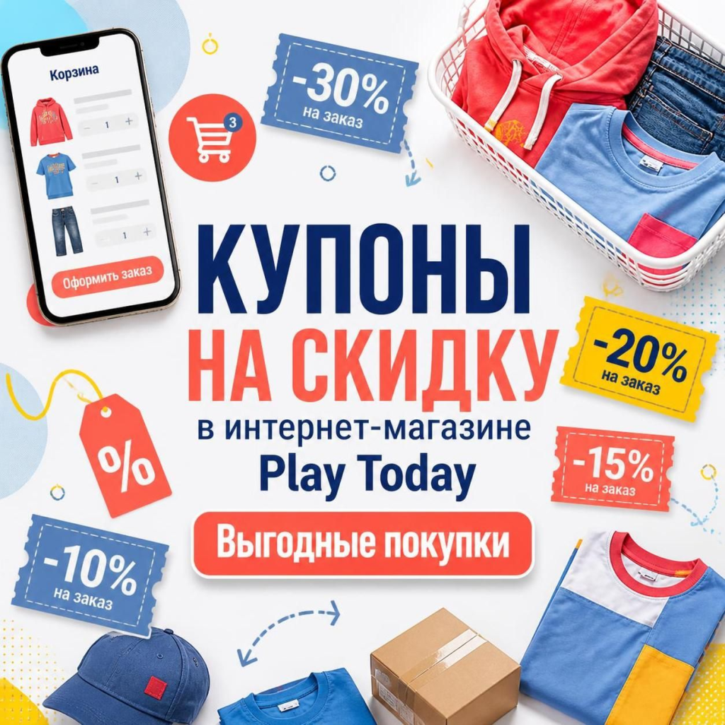 Купоны на скидку в интернет-магазине Play Today