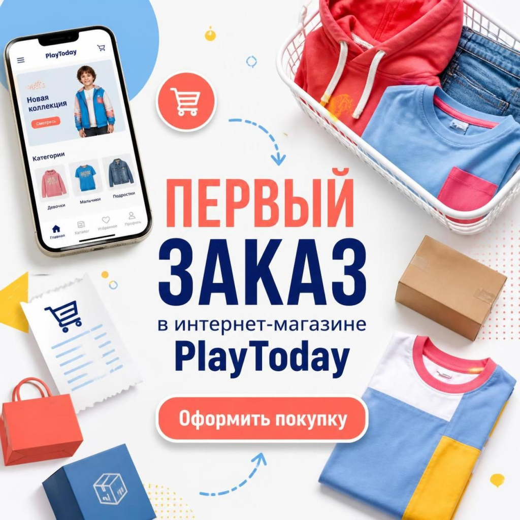 Оформление первого заказа в интернет-магазине PlayToday