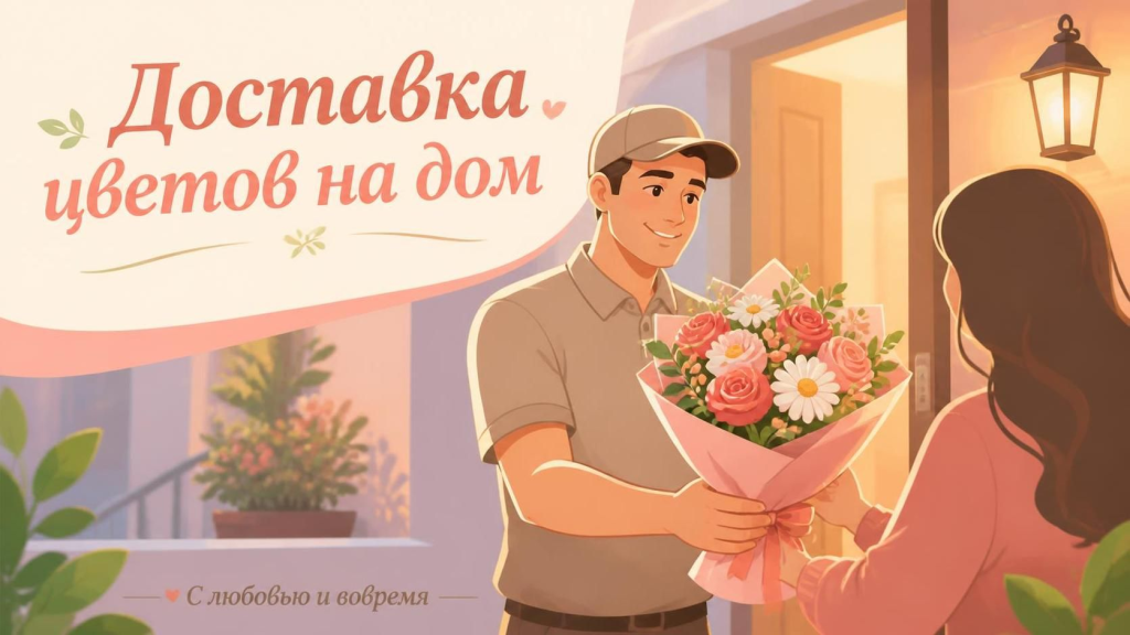 Отследить доставку букета на дом