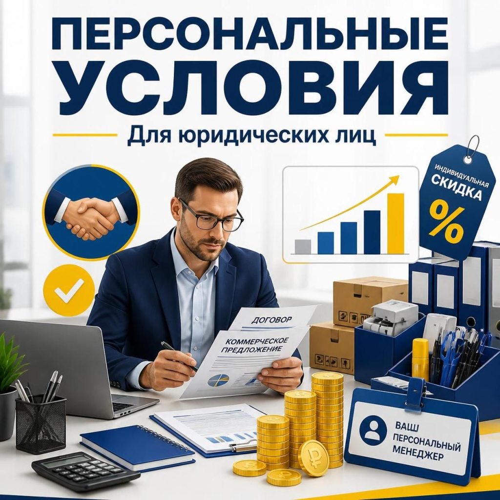 Персональные условия Комус для юридических лиц