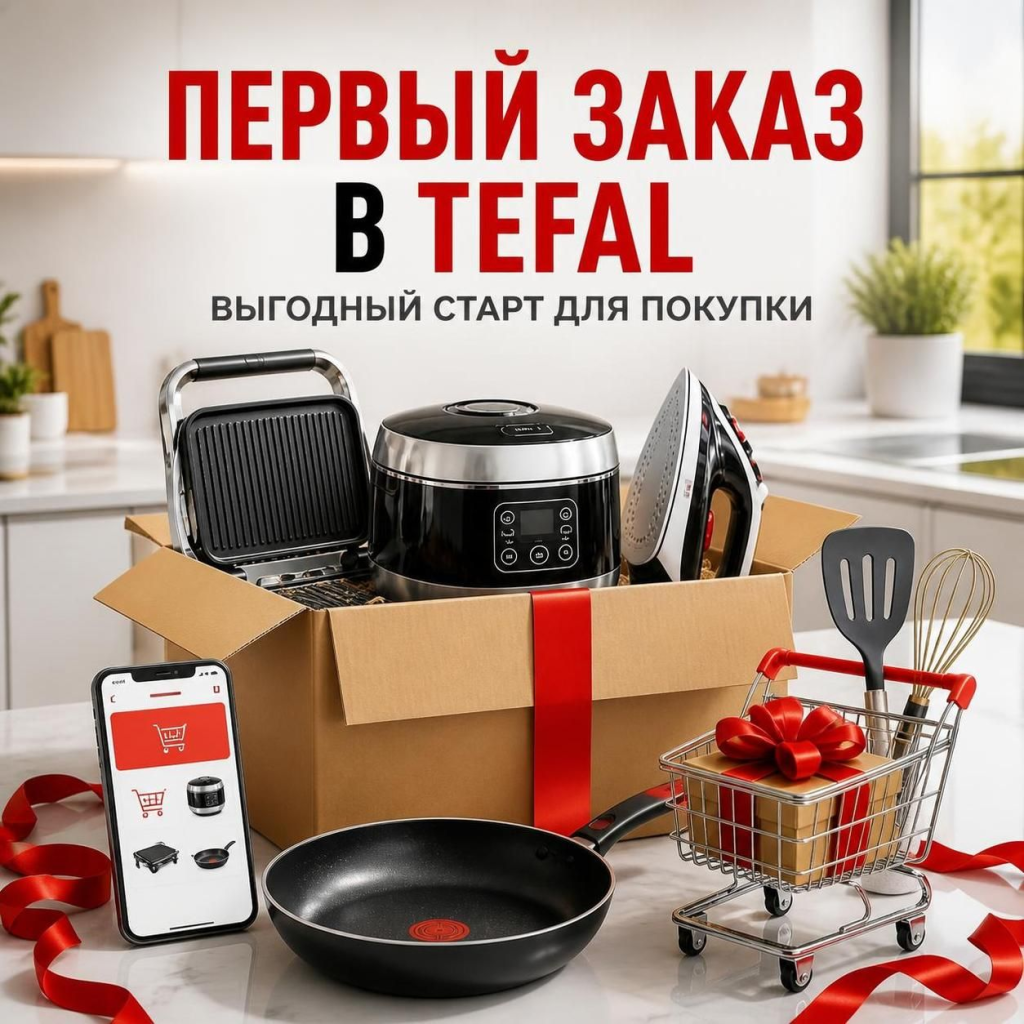 Первый заказ в интернет-магазине Tefal