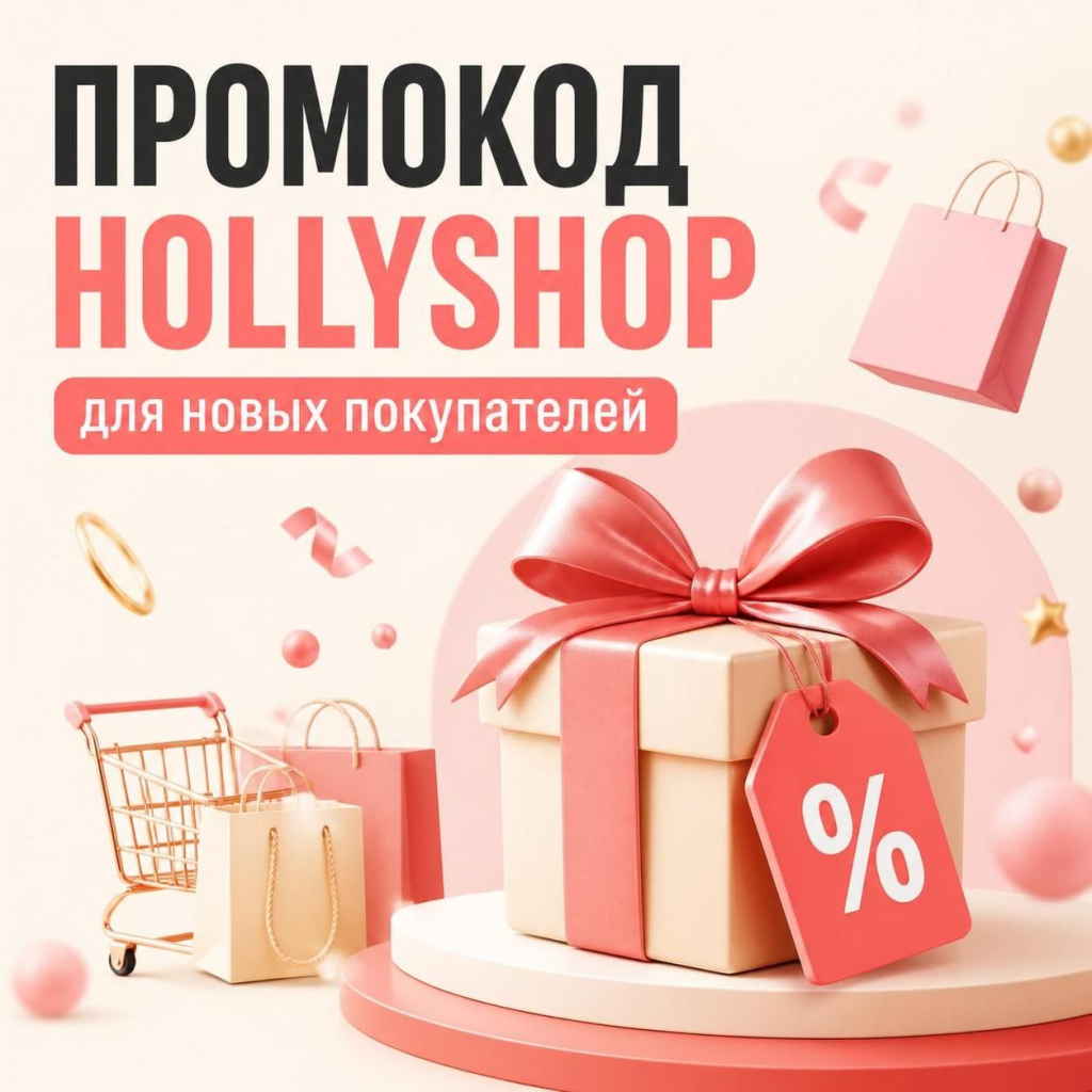 Промокод Hollyshop на первую покупку