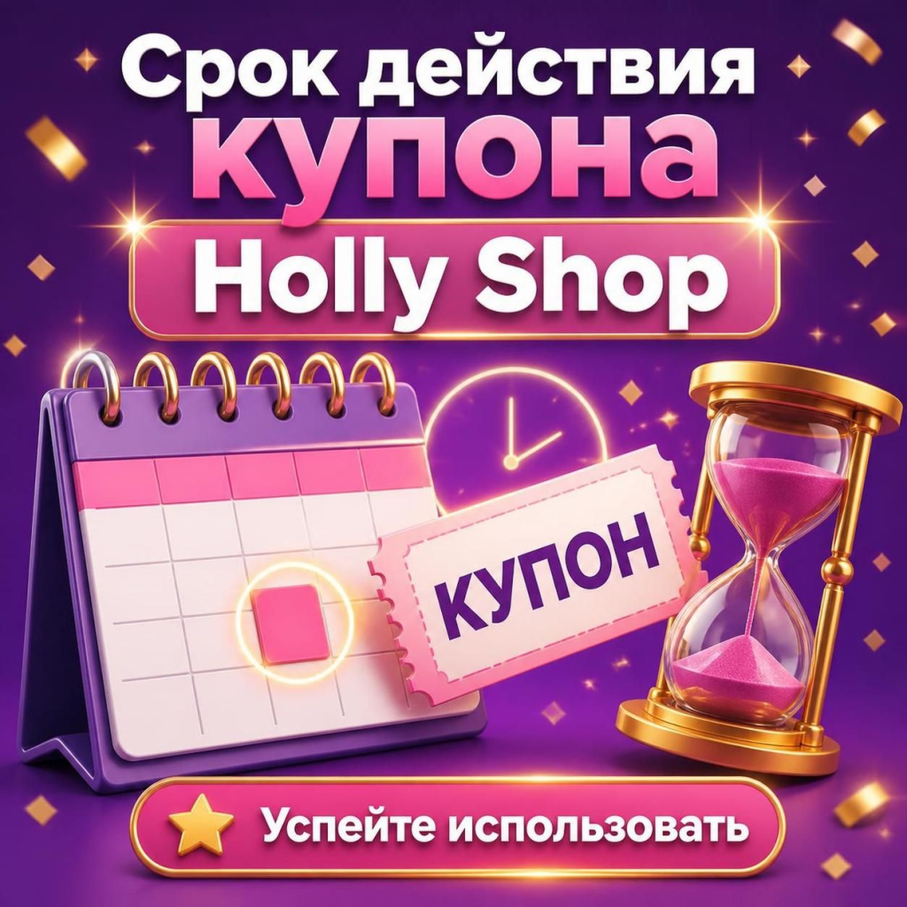 Срок действия купона Holly Shop