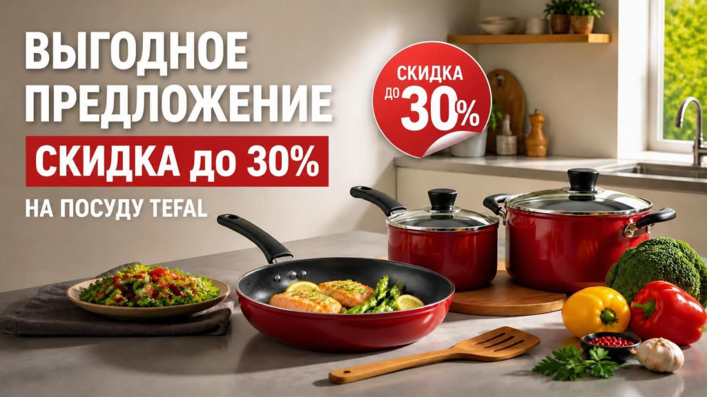Выгодное предложение на посуду Tefal
