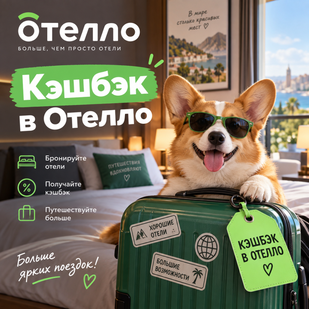 Кэшбэк в Отелло