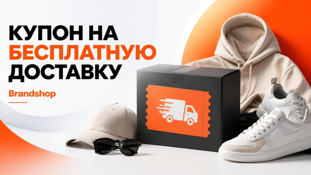 Купон на бесплатную доставку Brandshop