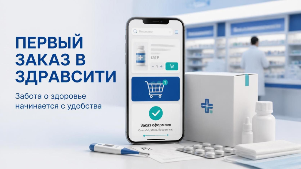Первый заказ в Здравсити