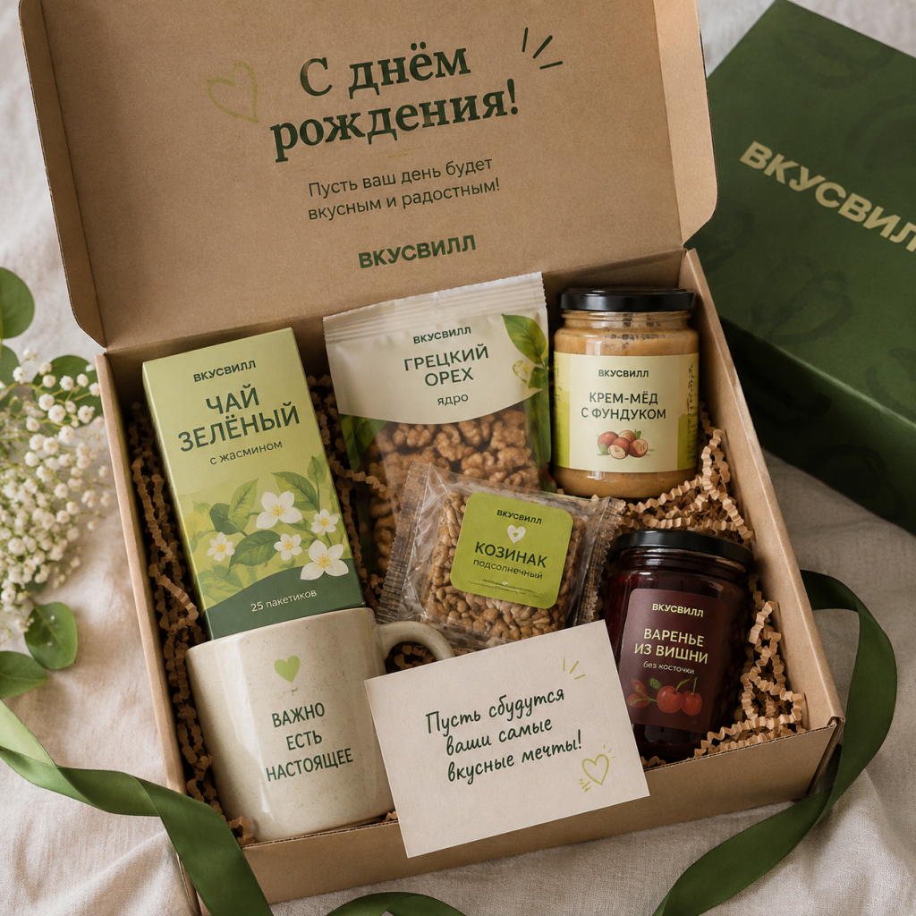 Подарок от ВкусВилл на день рождения