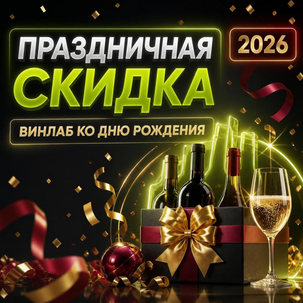 Праздничная скидка ВинЛаб ко дню рождения