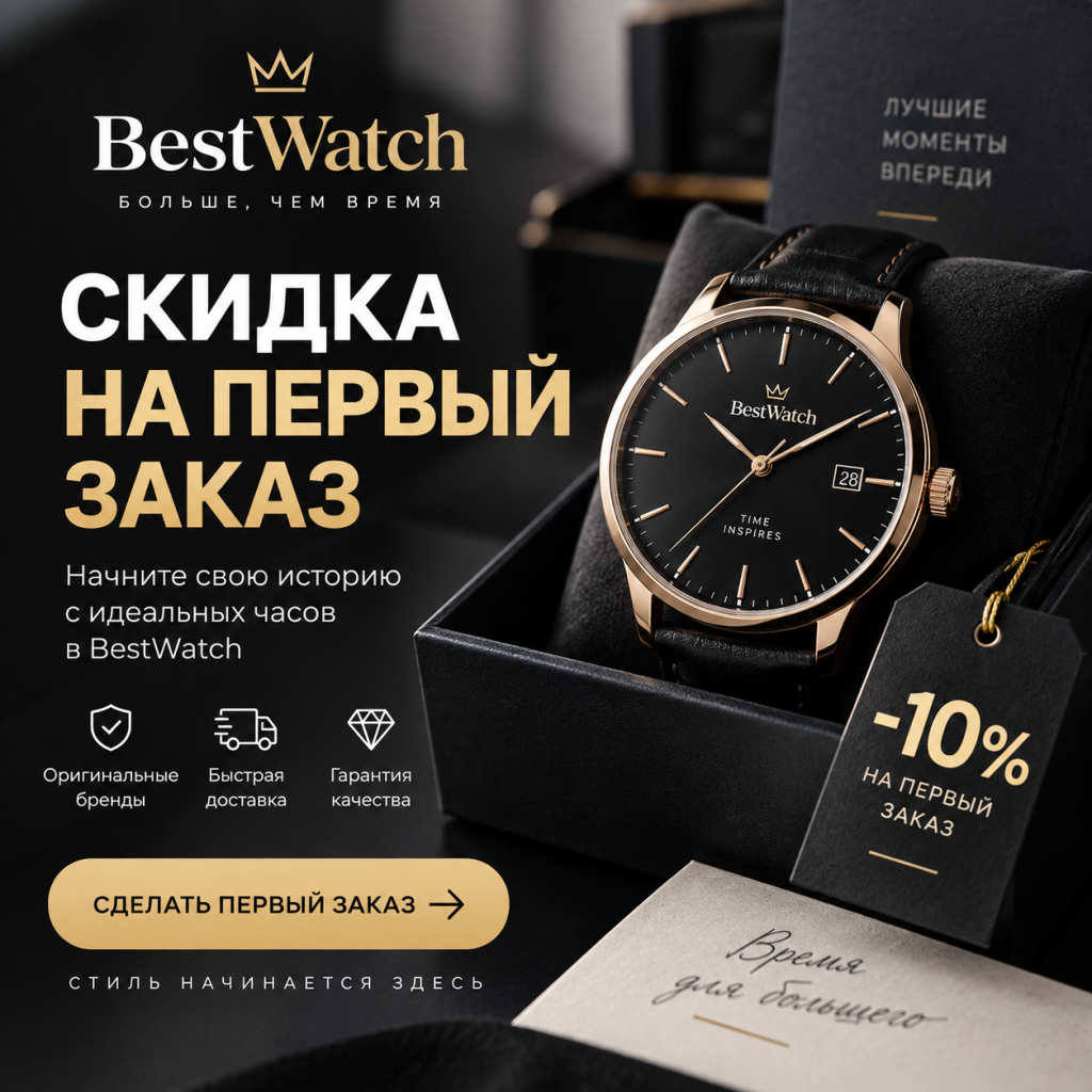 Скидка на первый заказ в BestWatch
