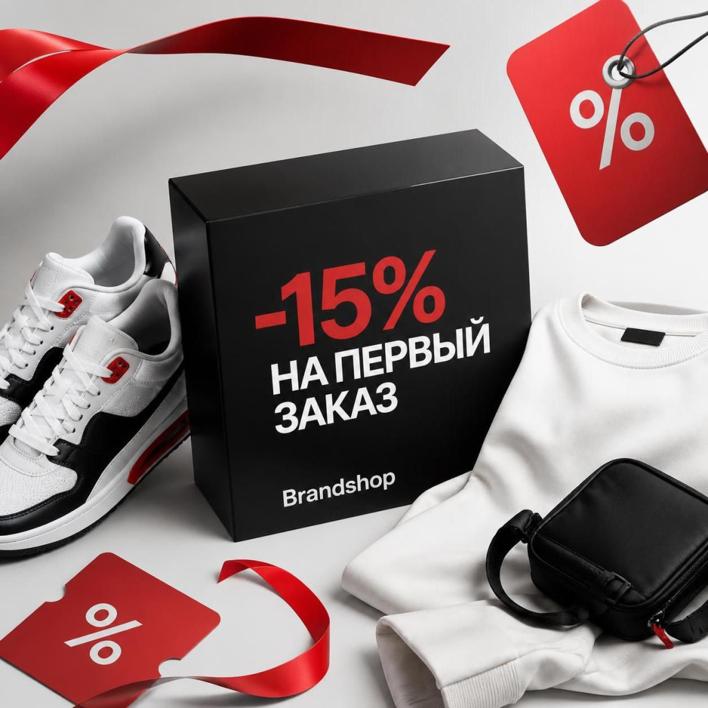 Скидка на первый заказ в Brandshop