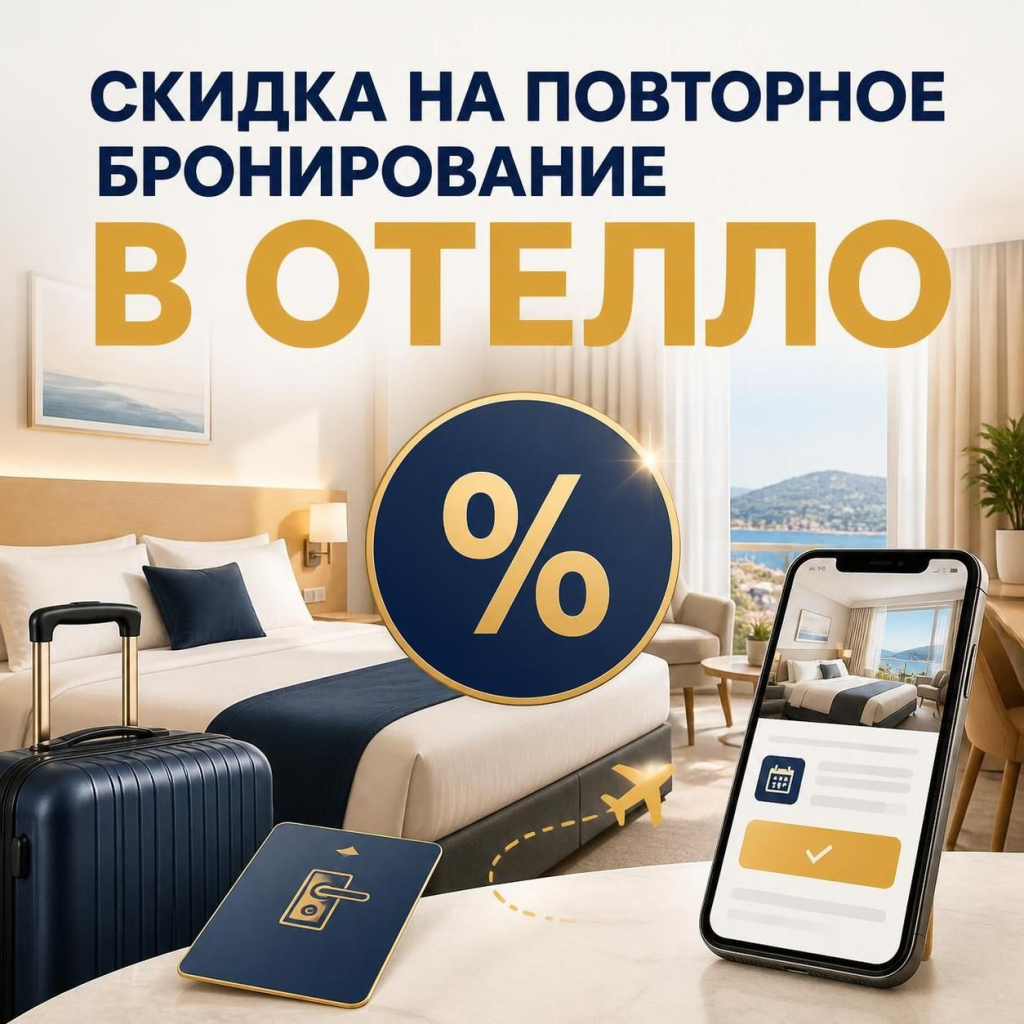 Скидка на повторное бронирование в Отелло