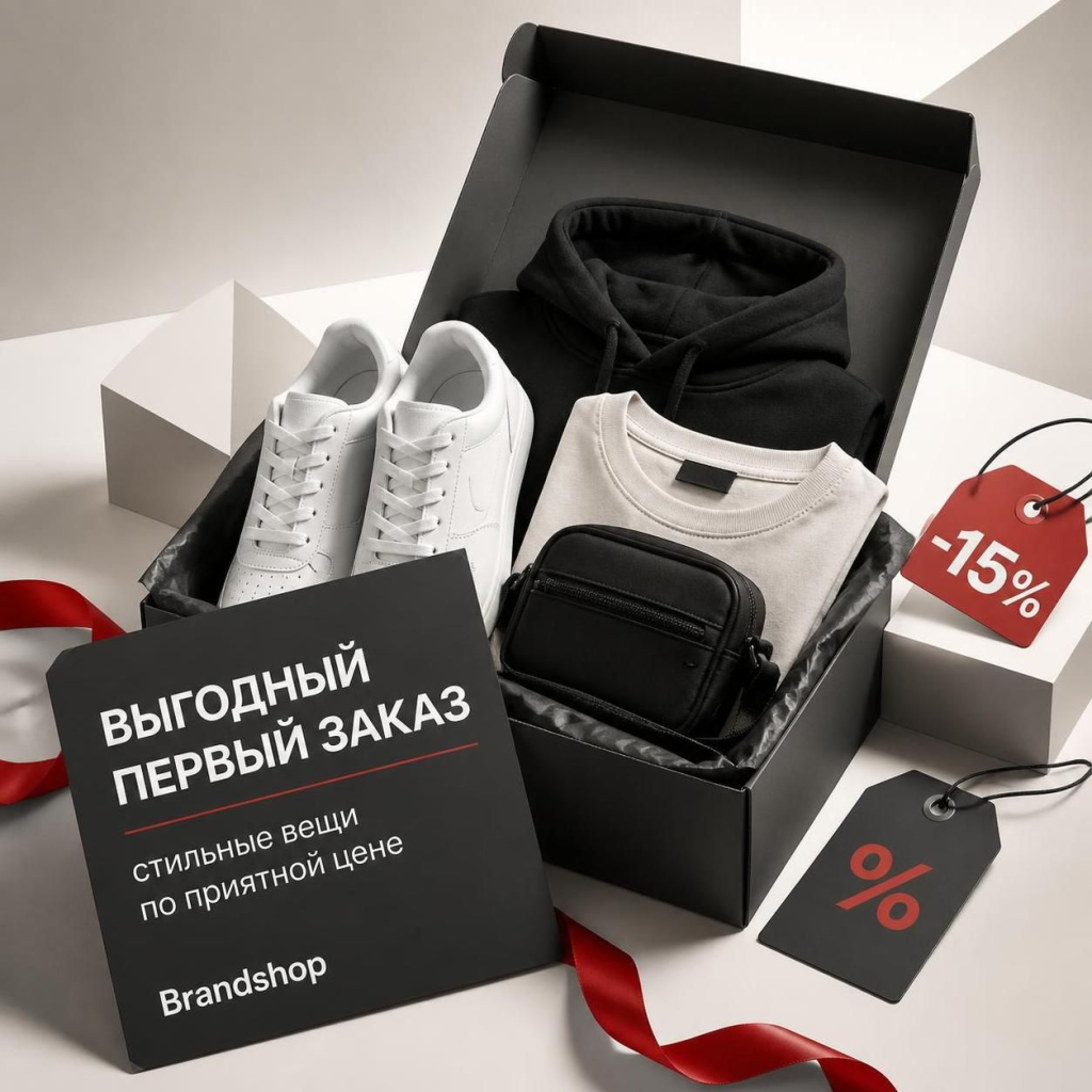 Выгодные товары для первого заказа в Brandshop
