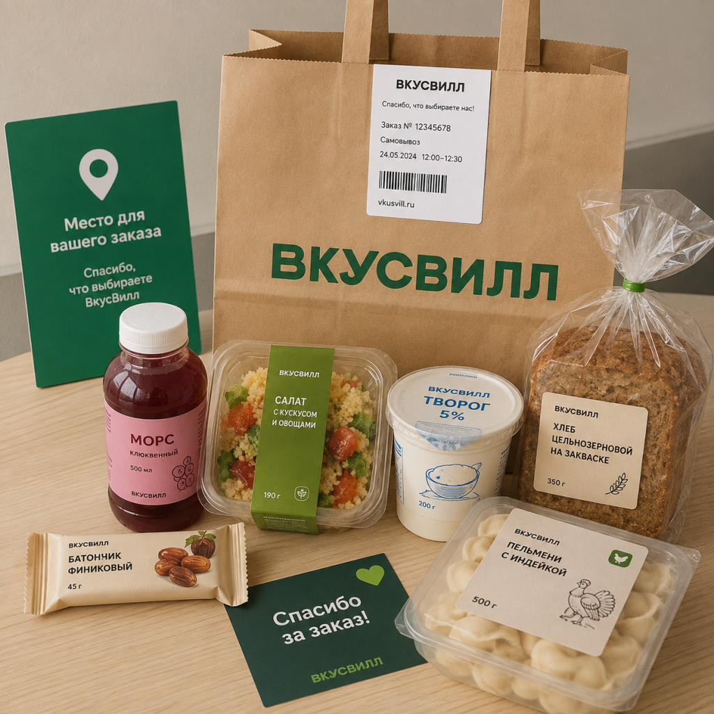 Заказ во ВкусВилл с самовывозом